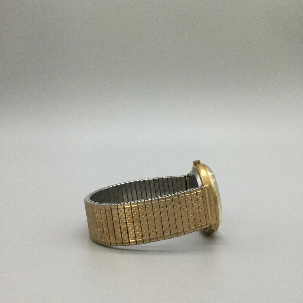 Vintage Benrus Citation Mens Watch 34mm Gold Tone 3 Star NOT RUNNING FOR PARTS